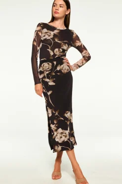 MISA Los Angeles AISHA SKIRT Fadedrosemesh Clearance