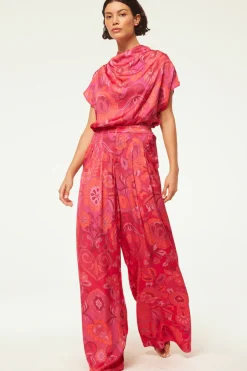 MISA Los Angeles AISHA TOP Floracorsicafuchsia Best