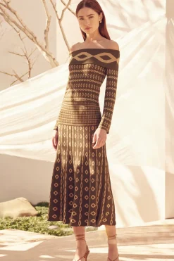 MISA Los Angeles ALANI TOP Olivegeostripe Online