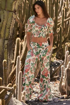 MISA Los Angeles ALIA PANT Malikapaisleyfloral Clearance