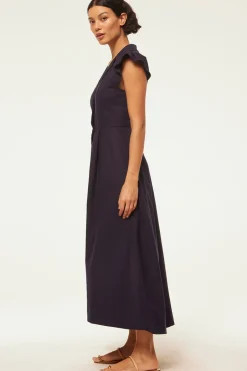 MISA Los Angeles ALMAZ DRESS Navylinen Hot