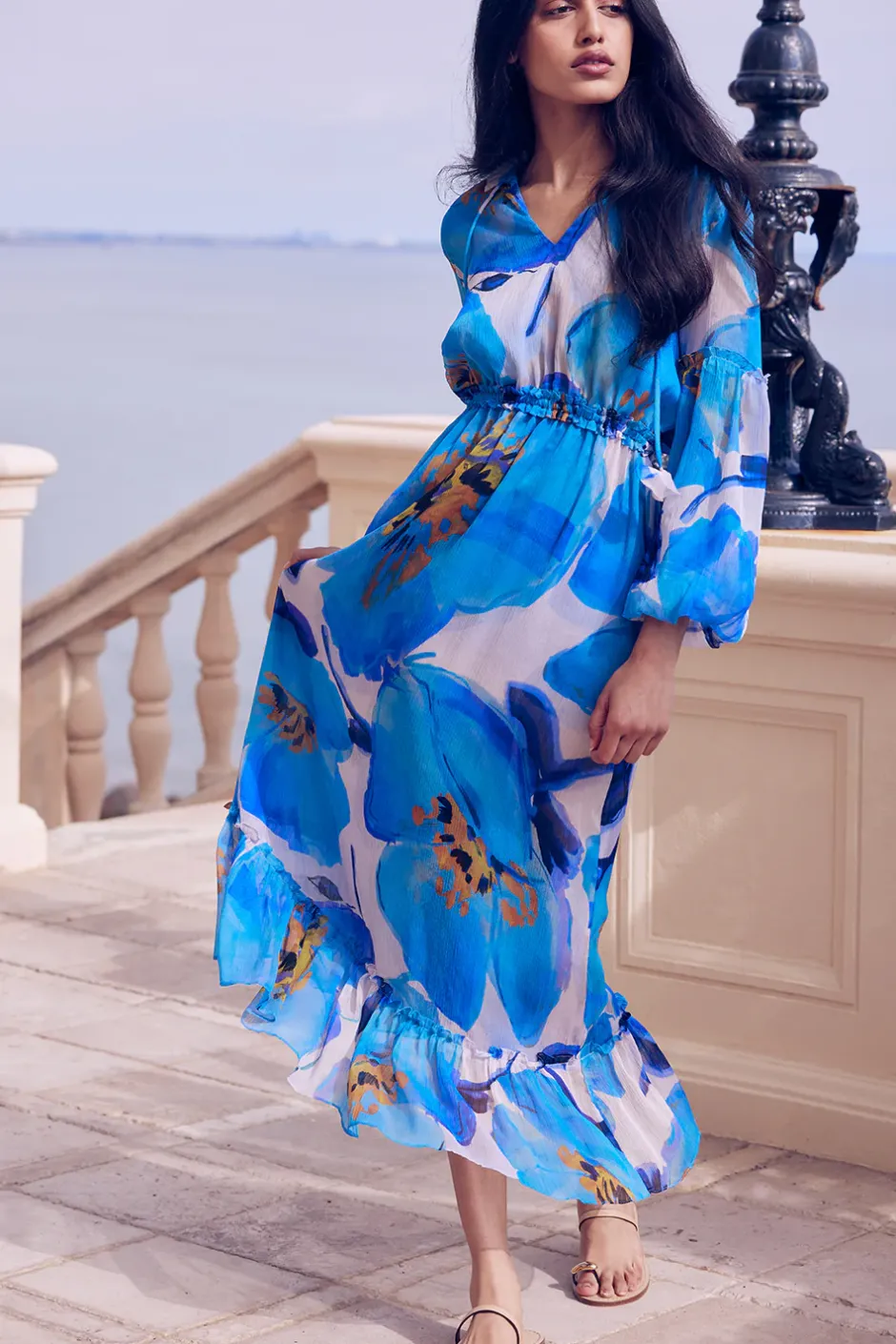 MISA Los Angeles AMATA DRESS Bluepoppy Discount