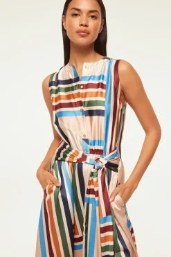 MISA Los Angeles ANABELLA DRESS Sanmiguelstripe Best