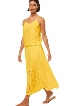 MISA Los Angeles ANALISSE SKIRT Canaryeyelet Sale