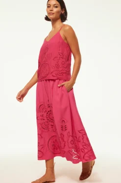 MISA Los Angeles ANALISSE SKIRT Pinkeyelet Best