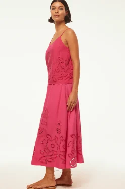 MISA Los Angeles ANALISSE SKIRT Pinkeyelet Best