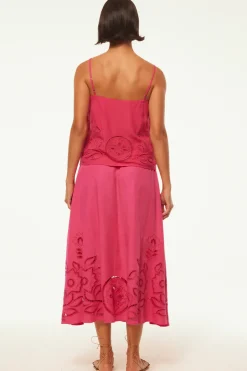 MISA Los Angeles ANALISSE SKIRT Pinkeyelet Best