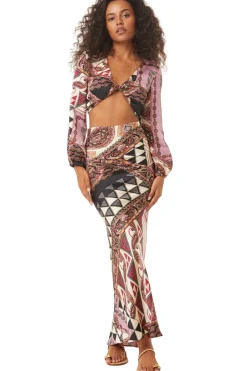 MISA Los Angeles ANARAK SKIRT Leonardopatchwork Sale