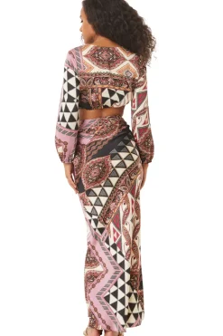 MISA Los Angeles ANARAK SKIRT Leonardopatchwork Sale