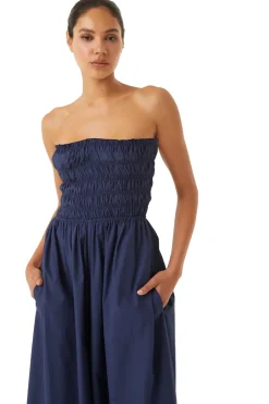 MISA Los Angeles ANDREA JUMPSUIT Midnightbluepoplin Best