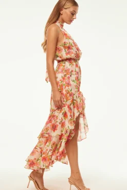 MISA Los Angeles ANEVA DRESS Palmareibloomschiffon Outlet