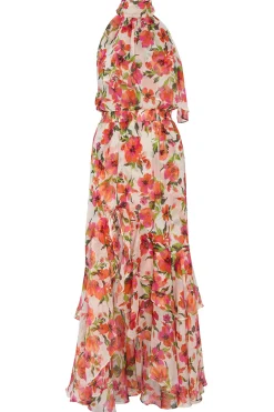 MISA Los Angeles ANEVA DRESS Palmareibloomschiffon Outlet