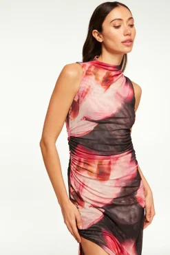 MISA Los Angeles ATHENA DRESS Midnightorchidmesh Fashion