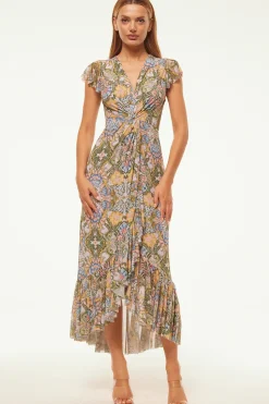 MISA Los Angeles AVALINE DRESS Dolcevitakaleidoscope Hot