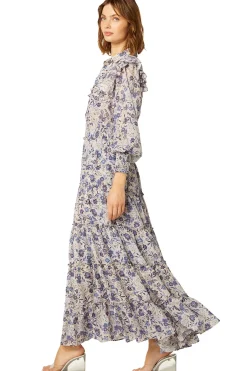 MISA Los Angeles AYDENIZ DRESS Ceruleanfloral Outlet