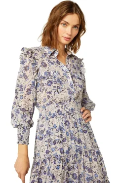 MISA Los Angeles AYDENIZ DRESS Ceruleanfloral Outlet