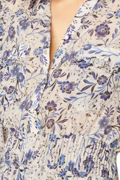 MISA Los Angeles AYDENIZ DRESS Ceruleanfloral Outlet