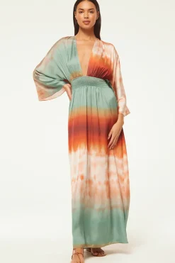 MISA Los Angeles BARDOT DRESS Carnelianombre Best