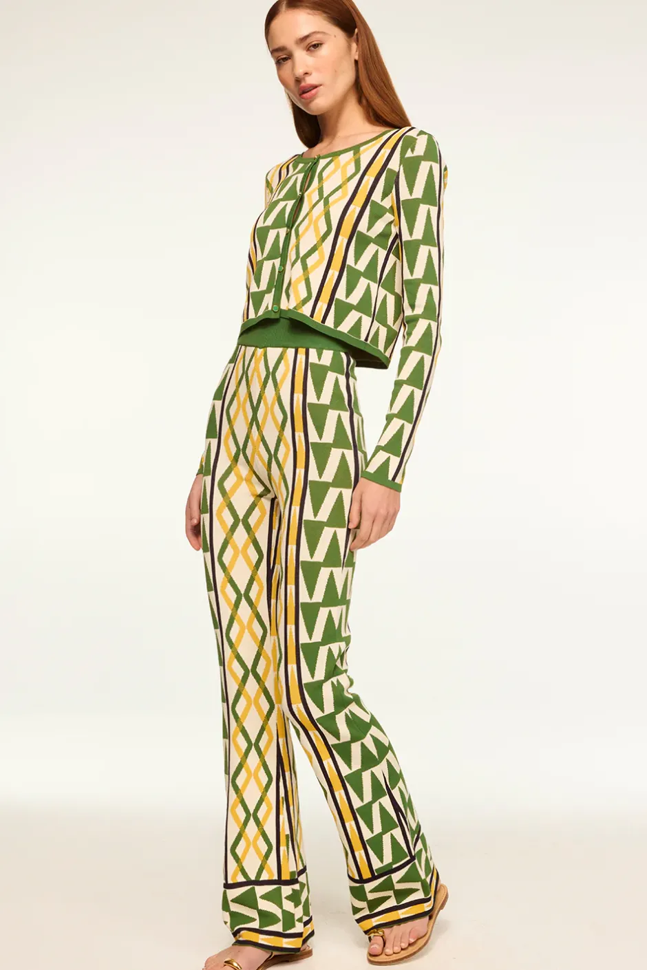 MISA Los Angeles BATISTA CARDIGAN Limoncellogeojacquard Sale