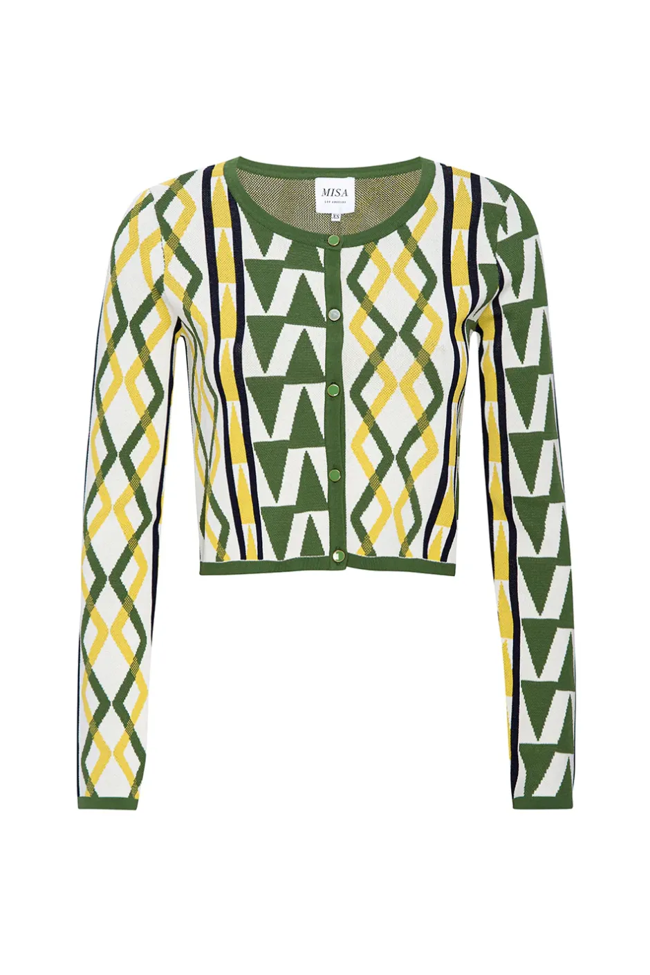 MISA Los Angeles BATISTA CARDIGAN Limoncellogeojacquard Sale