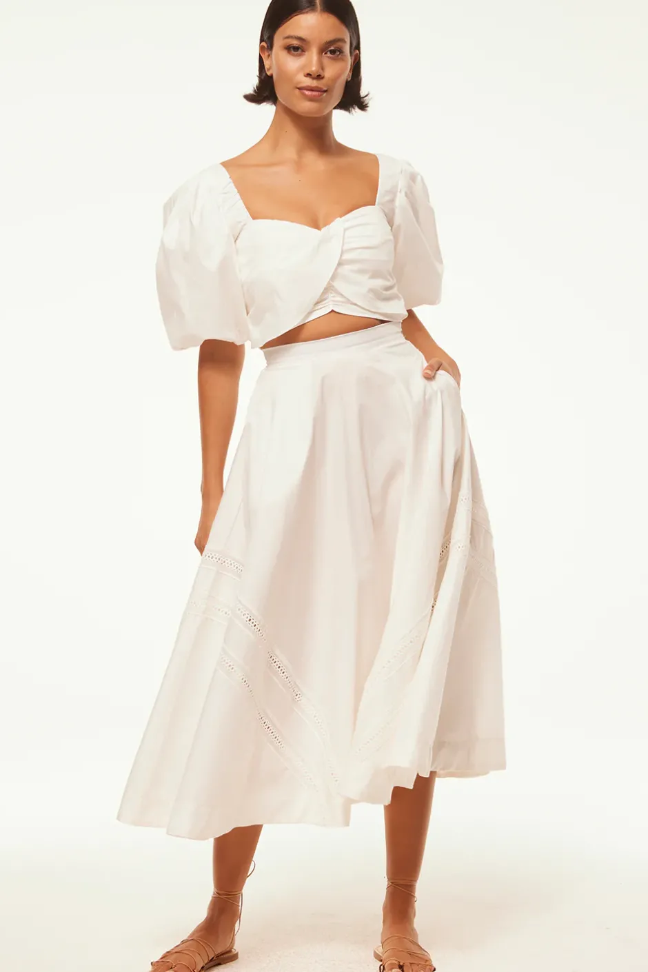 MISA Los Angeles BEATRICE SKIRT White Fashion