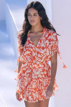 MISA Los Angeles BECCA DRESS Patmostangerine Discount