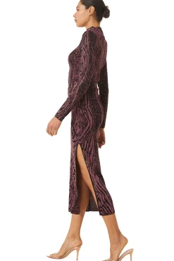 MISA Los Angeles BOW SKIRT Plum Sale