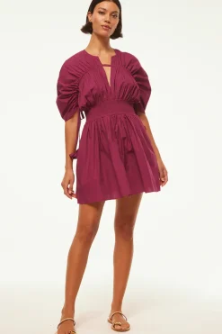 MISA Los Angeles CAMILA DRESS Orchidcottonpoplin Hot
