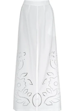 MISA Los Angeles CARLITA PANT Whiteeyelet Hot