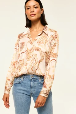 MISA Los Angeles CELINE TOP Goldenstrawsatin Online