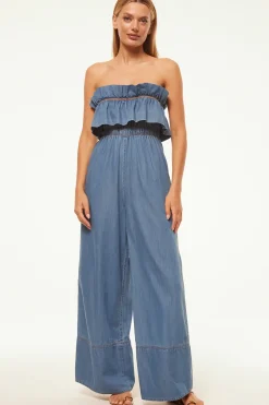 MISA Los Angeles CHARLIE JUMPSUIT Bluechambray Online
