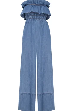 MISA Los Angeles CHARLIE JUMPSUIT Bluechambray Online