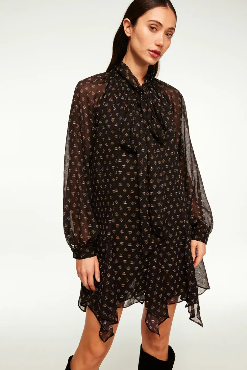 MISA Los Angeles CINDY DRESS Blacklapiseye Clearance