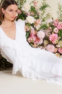 MISA Los Angeles CLAUDITA DRESS White Online