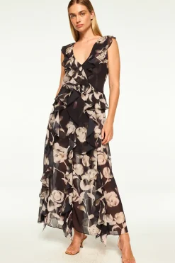 MISA Los Angeles CLAUDITA DRESS Fadedrosechiffon Online