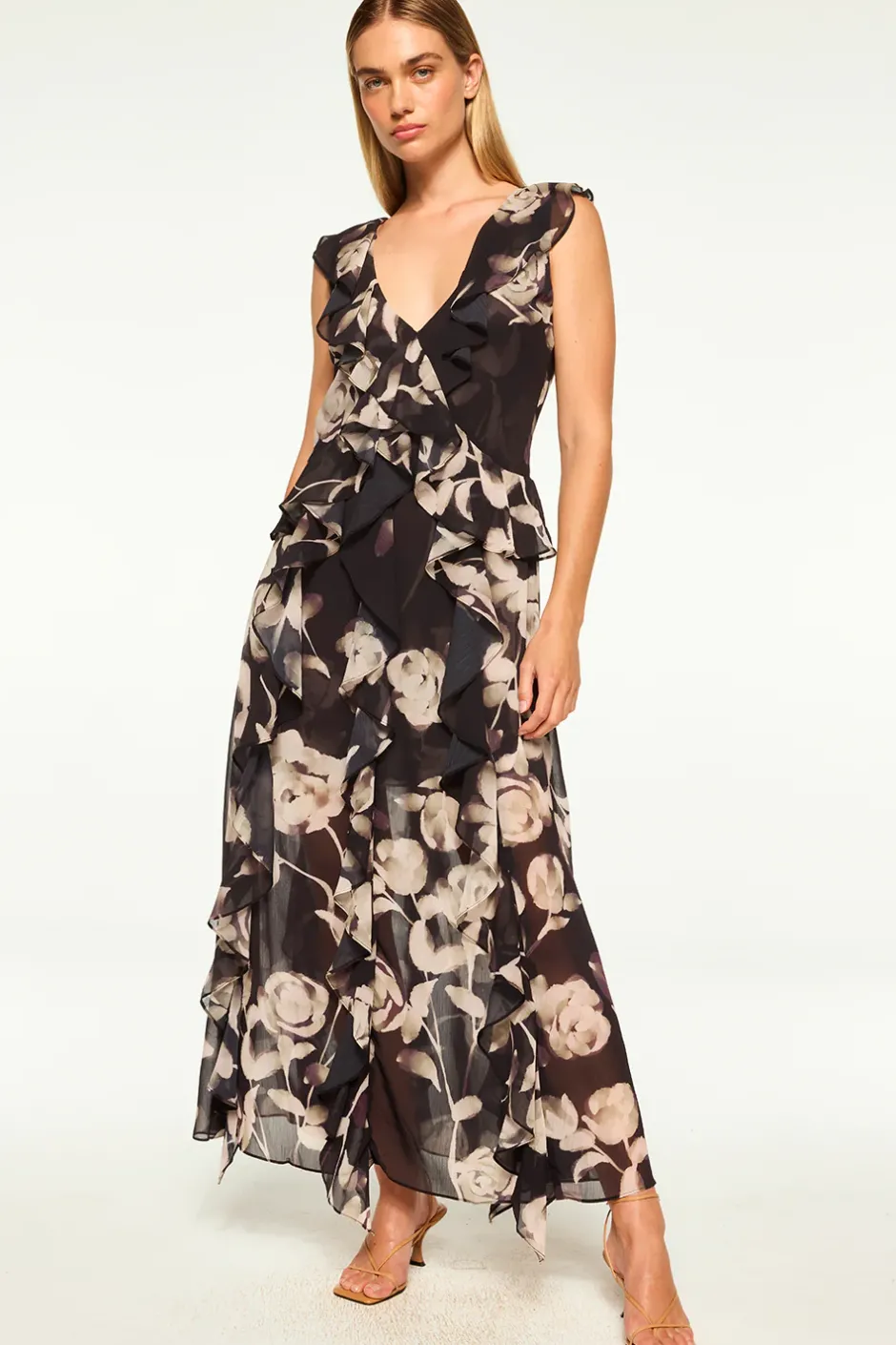 MISA Los Angeles CLAUDITA DRESS Fadedrosechiffon Online