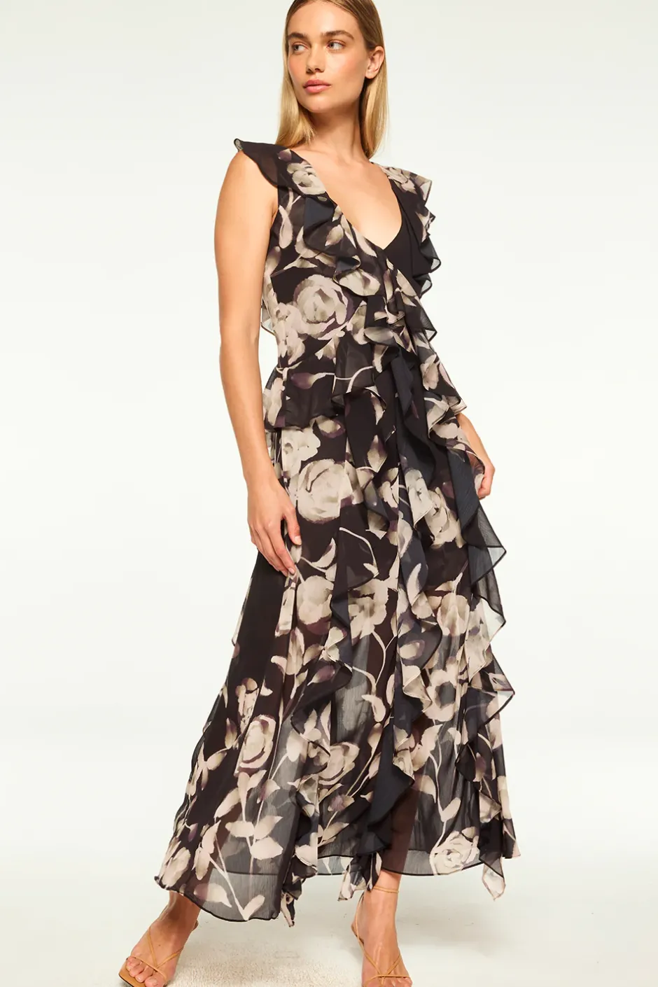 MISA Los Angeles CLAUDITA DRESS Fadedrosechiffon Online