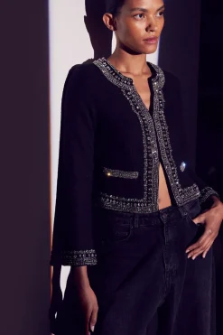 MISA Los Angeles CURTIS JACKET Blacktweed Sale