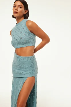 MISA Los Angeles DAHLIA TOP Blue Hot