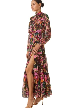 MISA Los Angeles DAPHNE DRESS Floragroovechiffon Outlet
