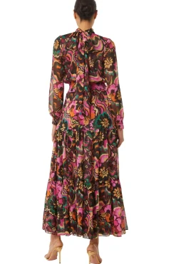 MISA Los Angeles DAPHNE DRESS Floragroovechiffon Outlet