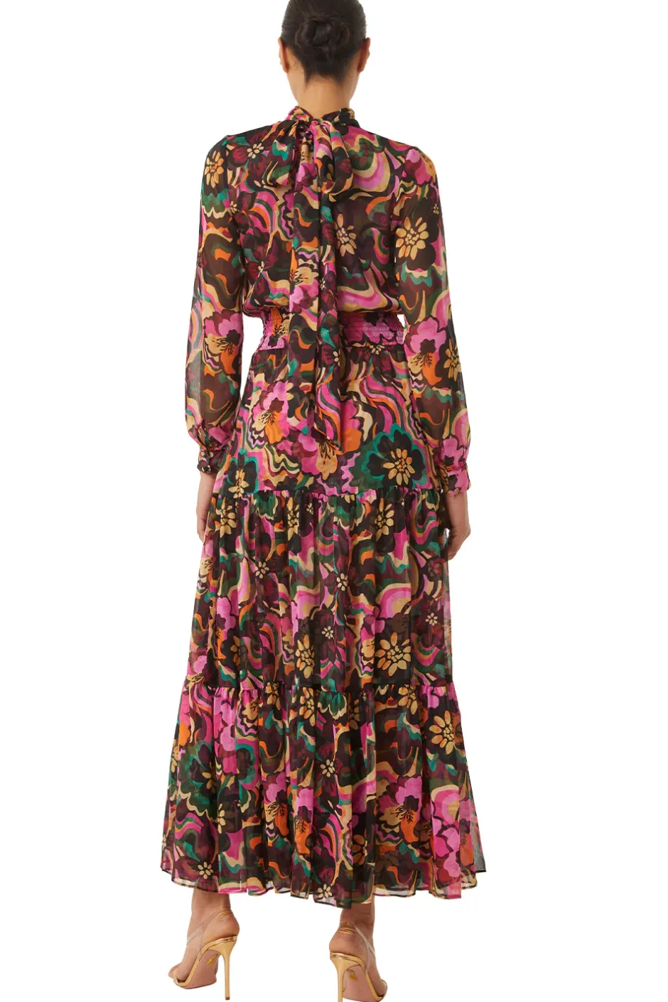 MISA Los Angeles DAPHNE DRESS Floragroovechiffon Outlet