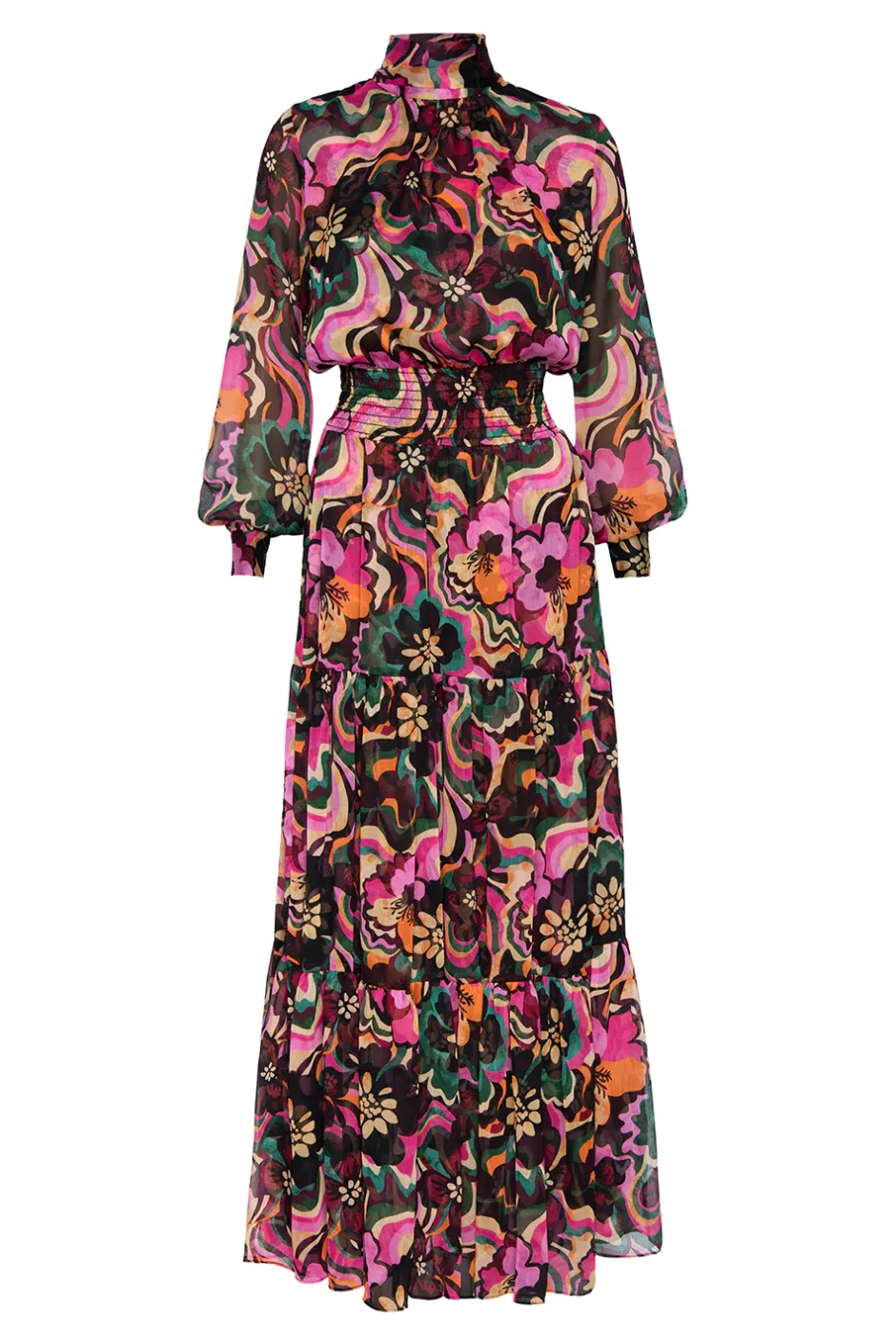 MISA Los Angeles DAPHNE DRESS Floragroovechiffon Outlet