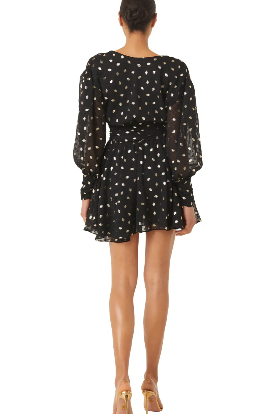 MISA Los Angeles DAVIE DRESS Diamondclipdot New