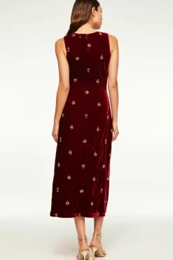 MISA Los Angeles DELANEY DRESS Garnetvelvet Discount