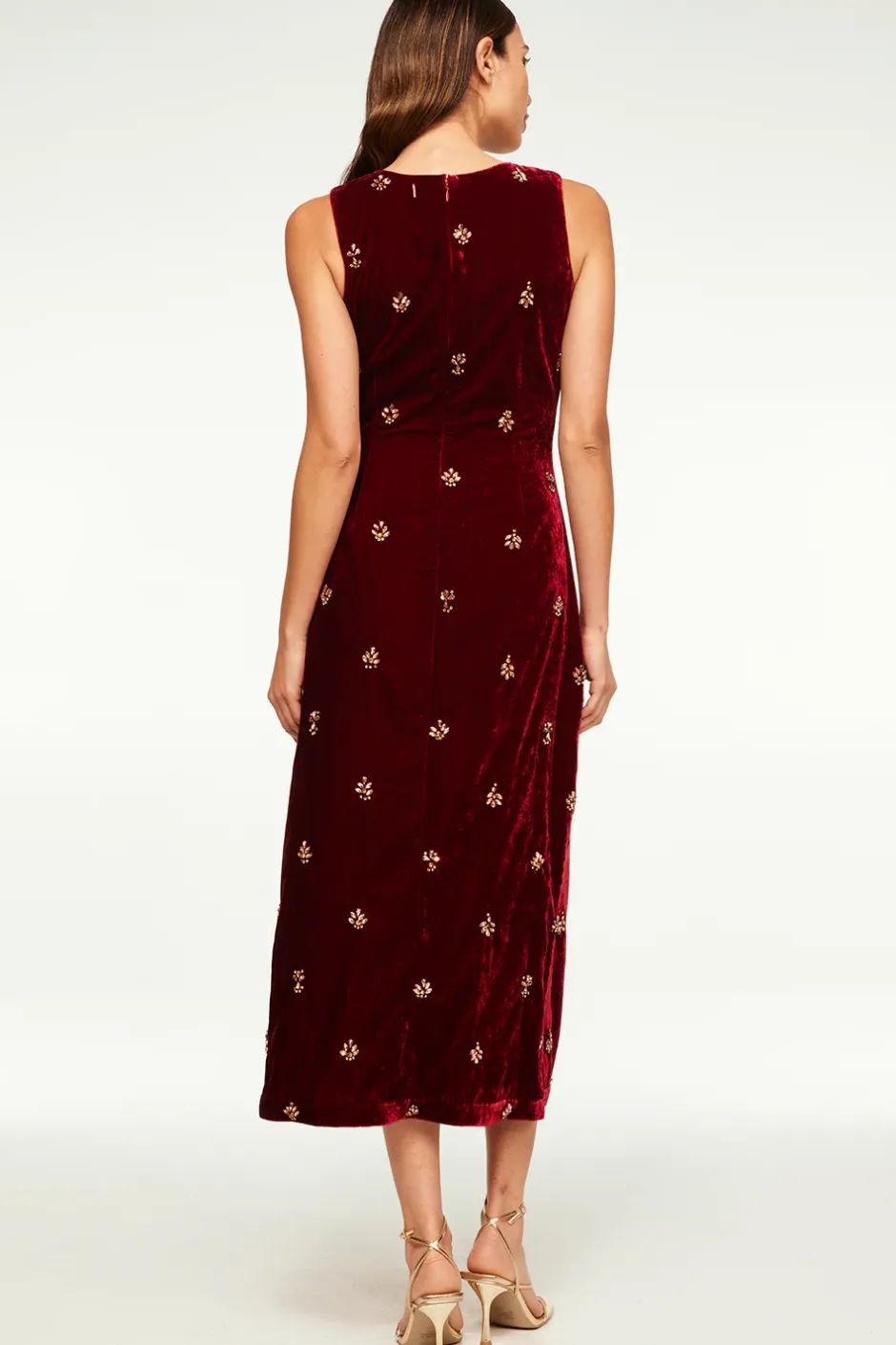 MISA Los Angeles DELANEY DRESS Garnetvelvet Discount