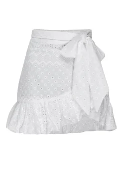 MISA Los Angeles EDEN SKIRT Whiteeyelet Discount
