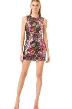 MISA Los Angeles EDIE DRESS Floragroovesequin Sale