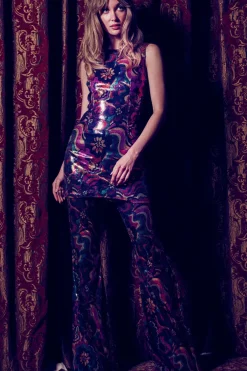 MISA Los Angeles EDIE DRESS Floragroovesequin Sale