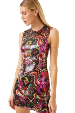MISA Los Angeles EDIE DRESS Floragroovesequin Sale
